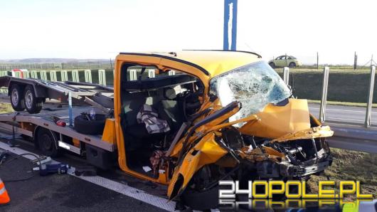 Niebezpieczna niedziela na A4. Do wypadku lądowały dwa śmigłowce LPR