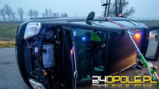 "Pechowy" poranek na Opolszczyźnie. Wypadek w Dobrodzieniu, pożar w Komprachcicach i korki na A4