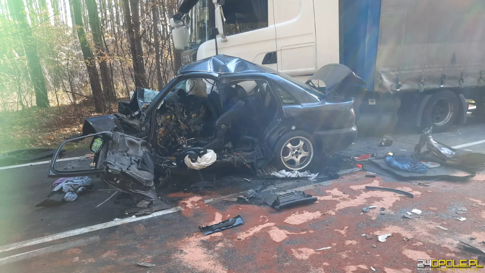 Tragiczny wypadek w powiecie namysłowskim. Nie żyje 23-latek