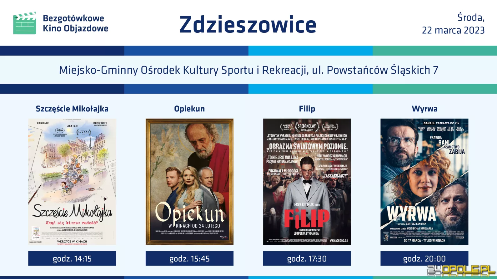 Bezgotówkowe Kino Objazdowe w Zdzieszowicach