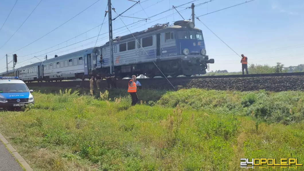 Pożar lokomotywy na Opolu Zachodnim. 208 pasażerów ewakuowano