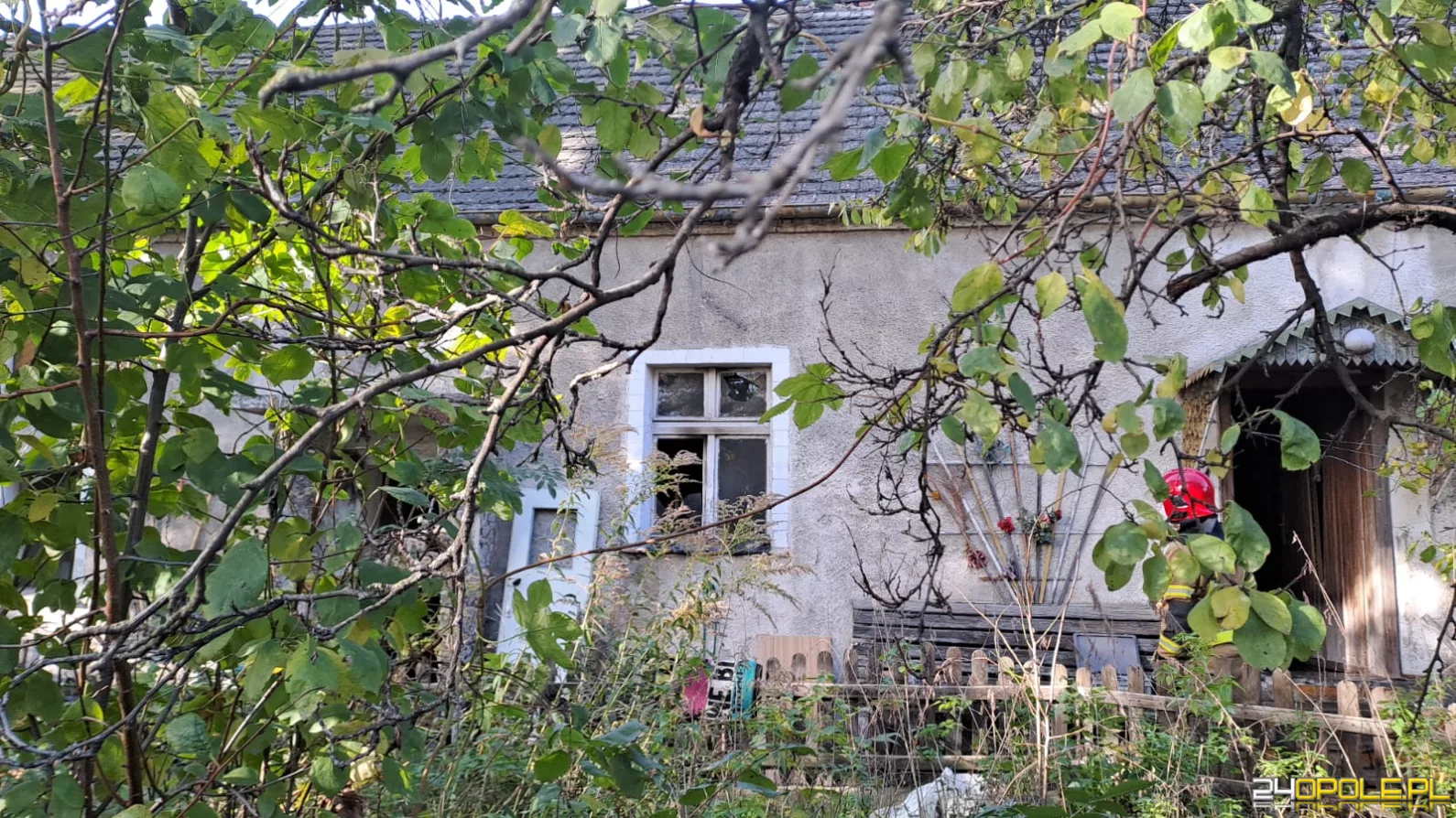 Pożar na ul. Świętej Anny w Opolu