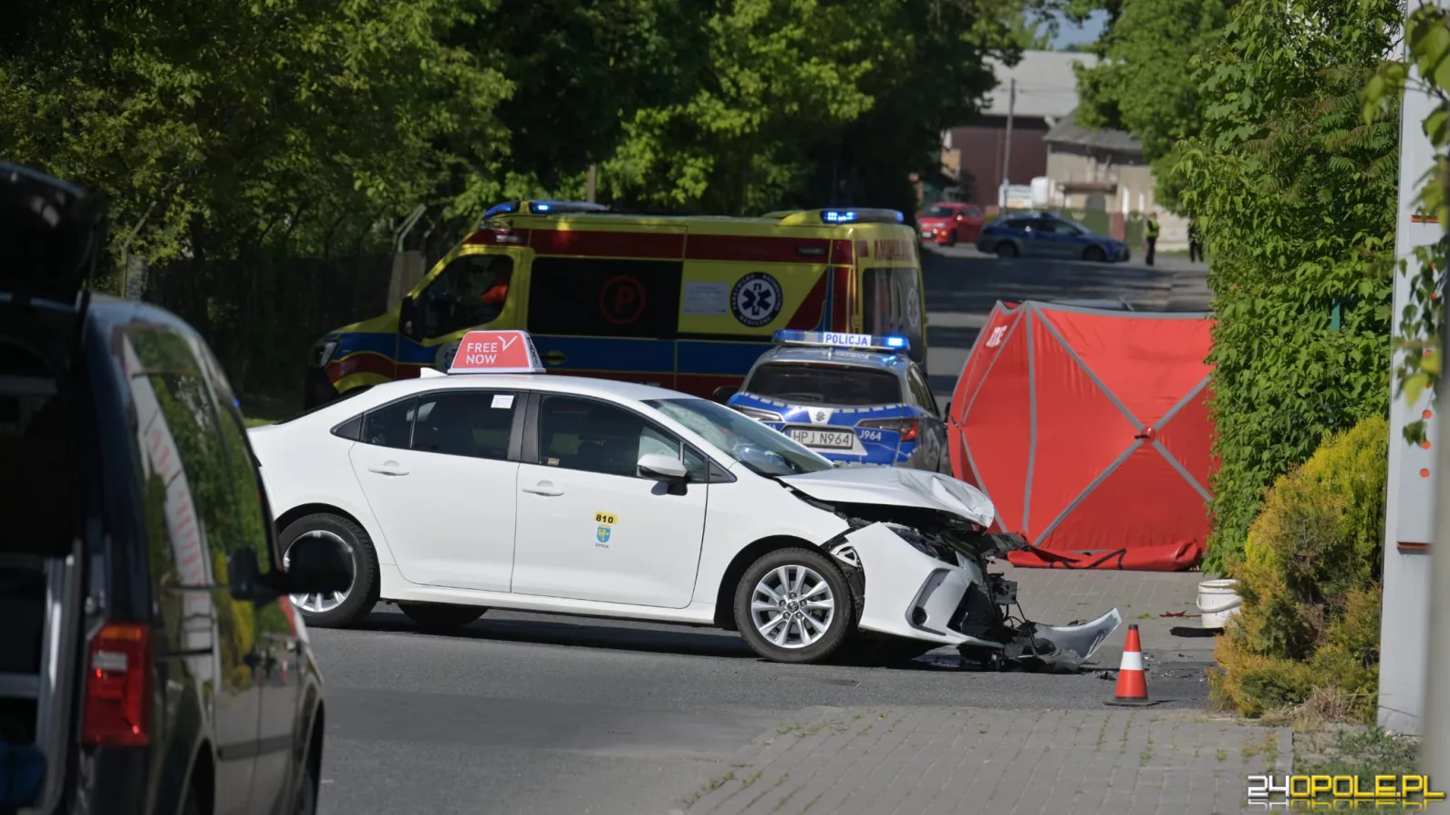 Śmiertelny wypadek na ul. Harcerskiej w Opolu. Nie żyje motocyklista