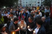 "Łańcuch Świetlny" - Protest przed Sądem Okręgowym w Opolu 