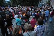 "Łańcuch Świetlny" - Protest przed Sądem Okręgowym w Opolu 