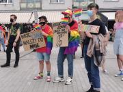 Manifestacja na Placu Wolności - Tęczowe Opole