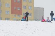 Opolanie ruszyli na sanki do parku na osiedlu Armii Krajowej 