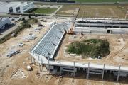 Stadion Opolski - już widać jego podstawową bryłę