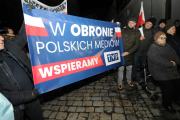 Protest pod TVP w Opolu