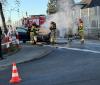 Opole. Pożar samochodu na wiadukcie kolejowym przy ul. Kowalczyków