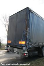 Zderzenie dwóch ciężarówek