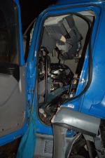 Zderzenie dwóch samochodów ciężarowych