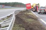 Wypadek ciężarówki na A4 /video/