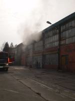 Pożar hali na Oleskiej