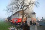 Pożar obory w Dańcu