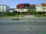 Motorowerzysta ranny w wypadku