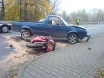 Potrącenie motocyklisty w Krapkowicach