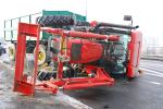 Przewrócony traktor