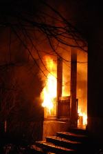 Pożar werandy na ul. Kośnego