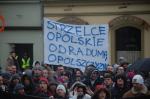 Kibice Odry Opole manifestowali pod Ratuszem