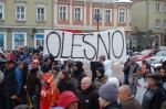 Kibice Odry Opole manifestowali pod Ratuszem