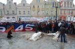 Kibice Odry Opole manifestowali pod Ratuszem