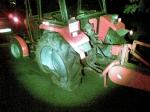 Wjechał w traktor i uciekł