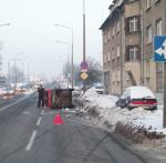 Fiat wpadł na zaspę