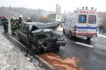 Zderzenie czterech samochodów w Schodni