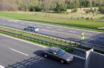 Kolizja czterech pojazdów na autostradzie A4
