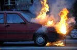 Pożar samochodu w Opolu