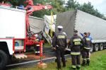 Zderzenie czterech ciężarówek w Malerzowicach