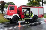 Zderzenie dwóch samochodów strażackich