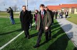 Prezydent Zembaczyński na murawie Centrum Sportu