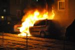 Dwa auta spłonęły w nocy w Opolu