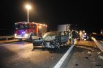Cudem nie doszło do tragedii na autostradzie A4. Sprawca wypadku był pijany.