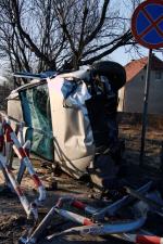 Pijana 30-latka staranowała barierki