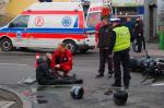 Motocyklista poszkodowany w wypadku