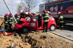 Wypadek we Wrzoskach, droga już przejezdna