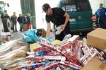 Zniszczono prawie milion papierosów