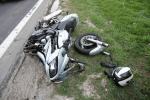Nieostrożny motocyklista został ranny
