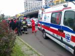 Kierowca renault na rondzie wjechał w "elkę"
