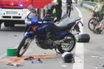 Motocyklista uległ wypadkowi przy wyprzedzaniu