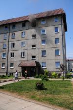 Na Metalchemie paliła się klatka schodowa