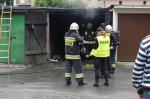 Palił się garaż przy ul. Kośnego
