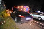 Pijany kierowca rozbił porsche panamera