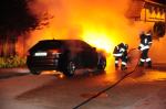 Dwa samochody spłonęły w Opolu