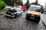 Zderzenie dwóch mercedesów w centrum Opola