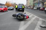 Motorowerzysta ranny po zderzeniu z samochodem