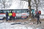 Poważny wypadek autobusu pod Brzegiem